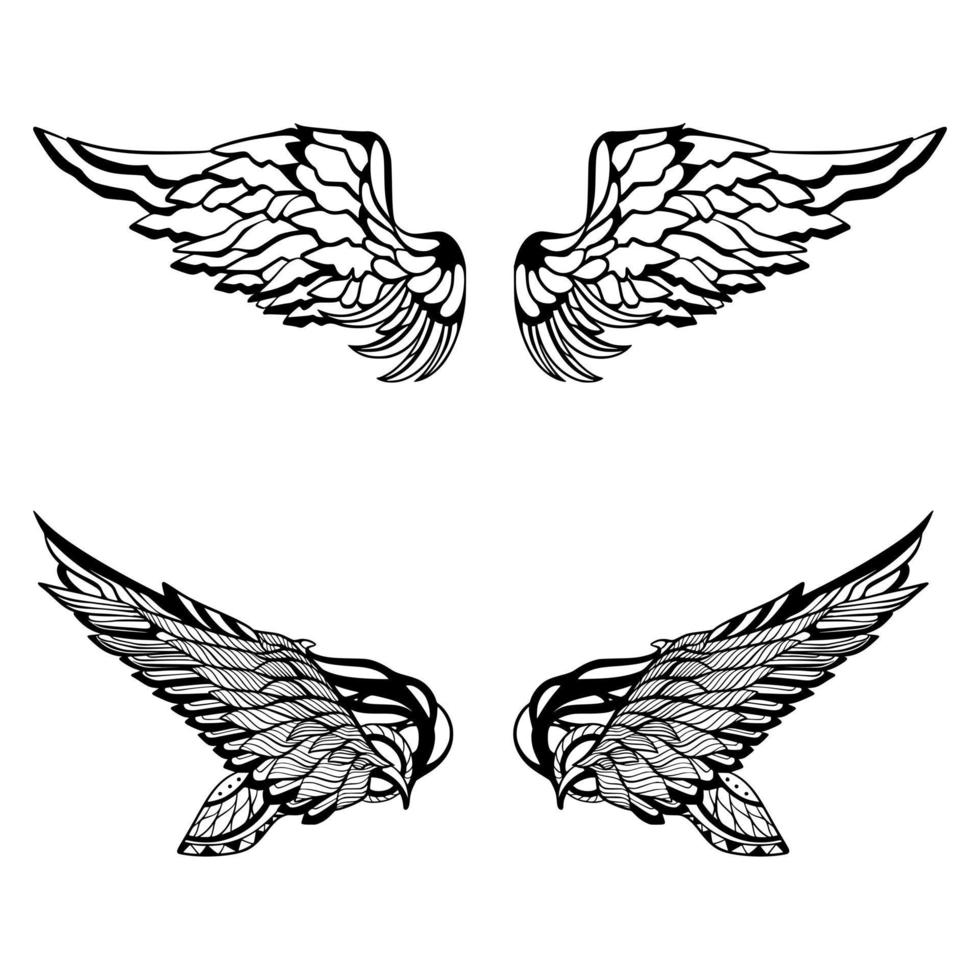 Wing illustration art vector