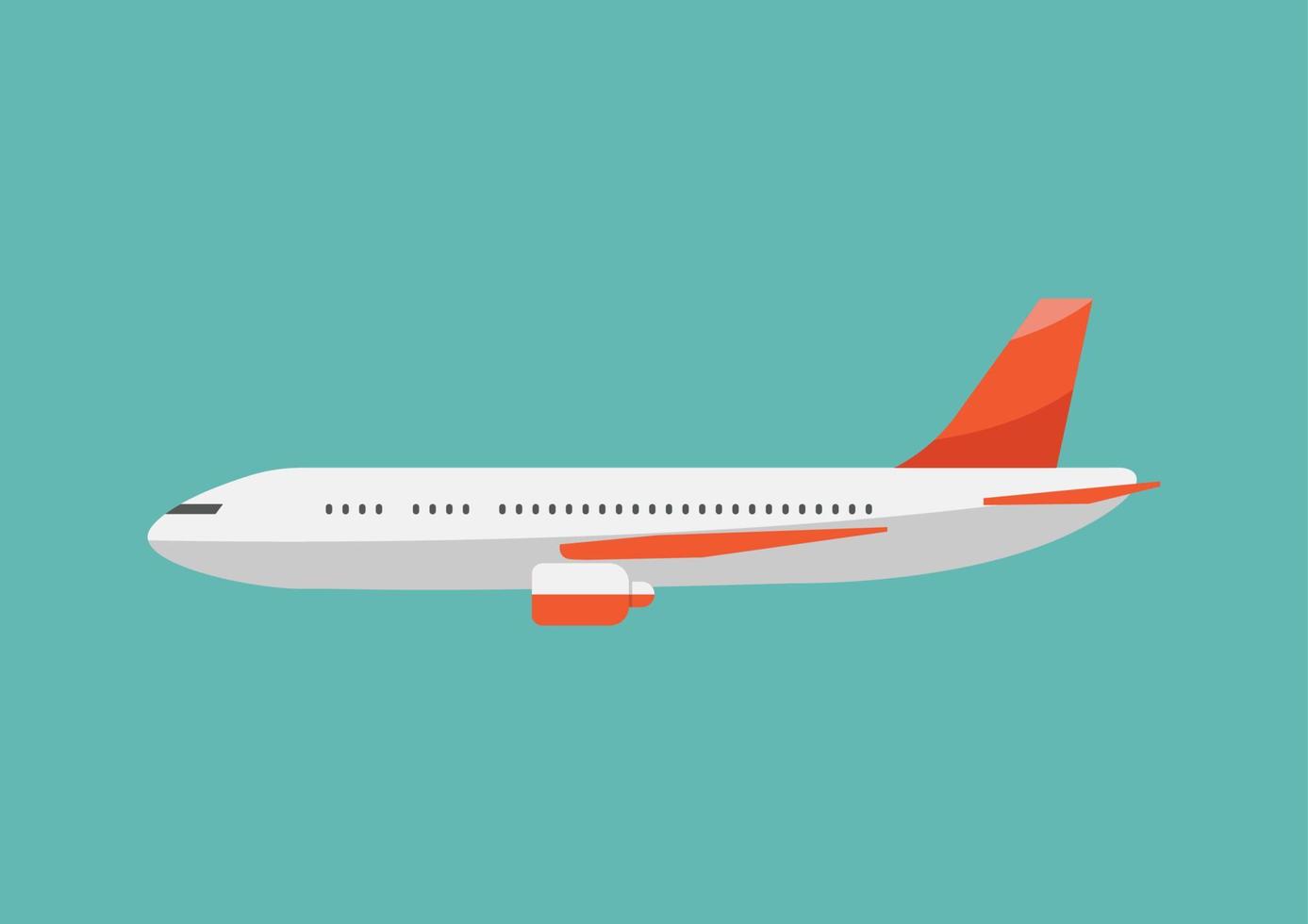 Airplane flat style illustration vector