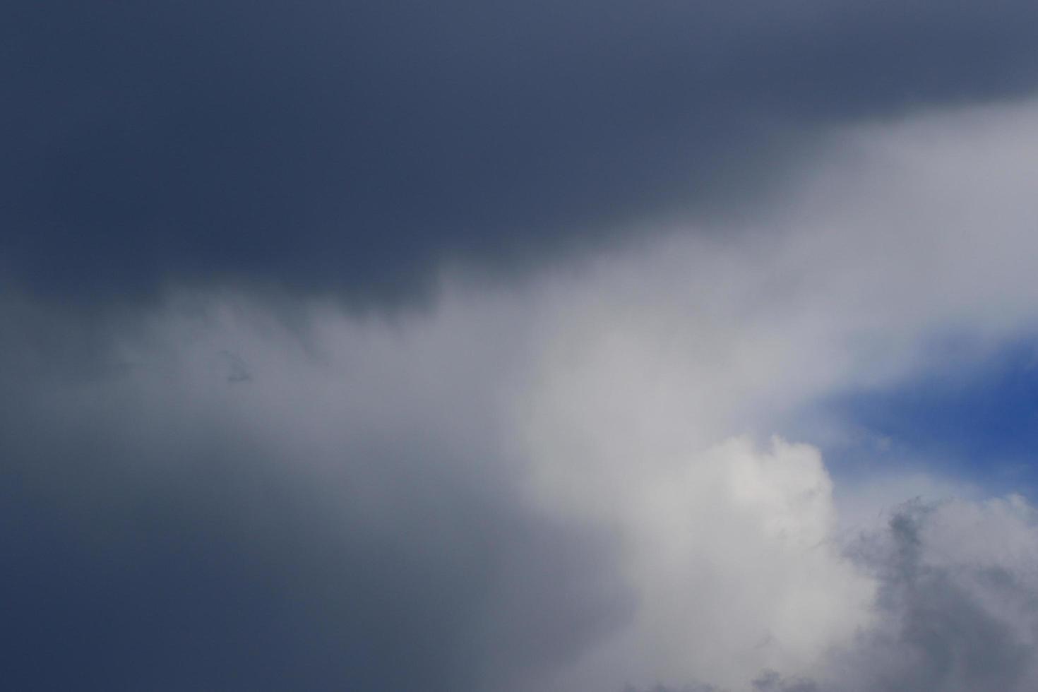 Stormy weather and dark clouds photo