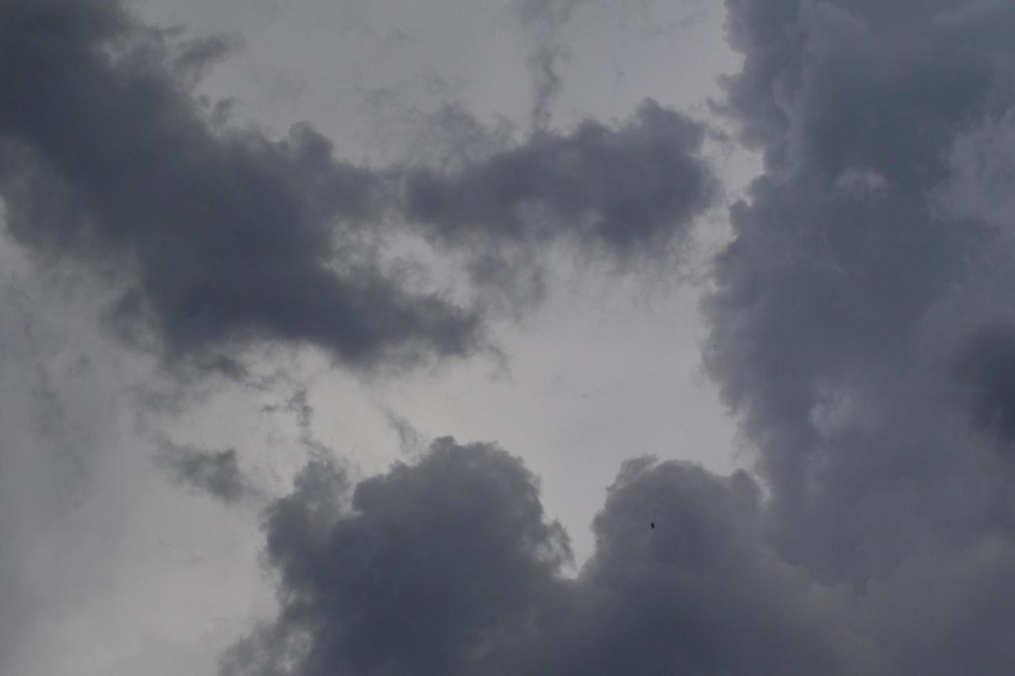 Stormy weather and dark clouds photo