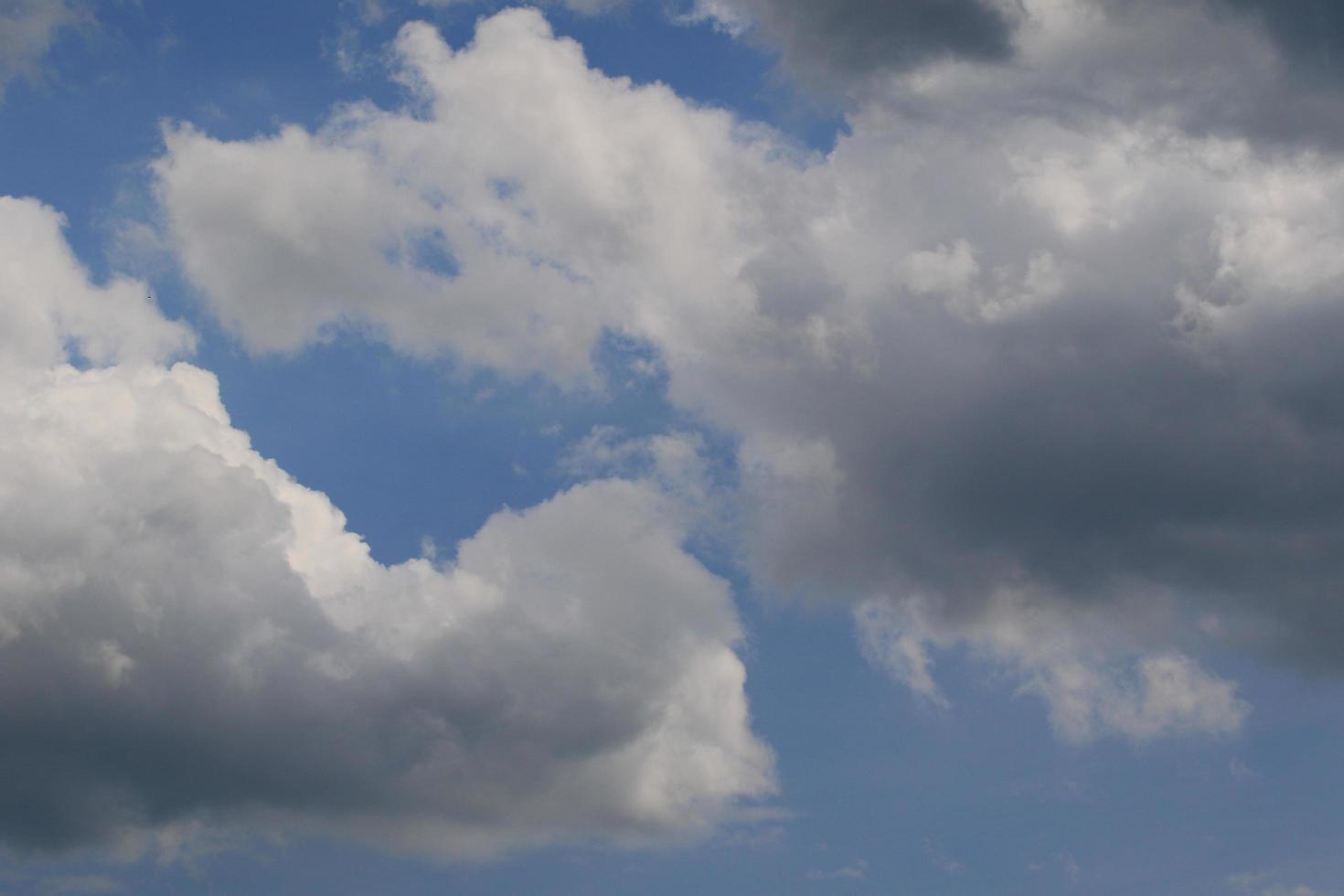 Stormy weather and dark clouds photo
