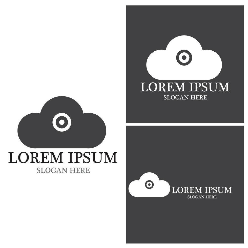 Cloud template vector