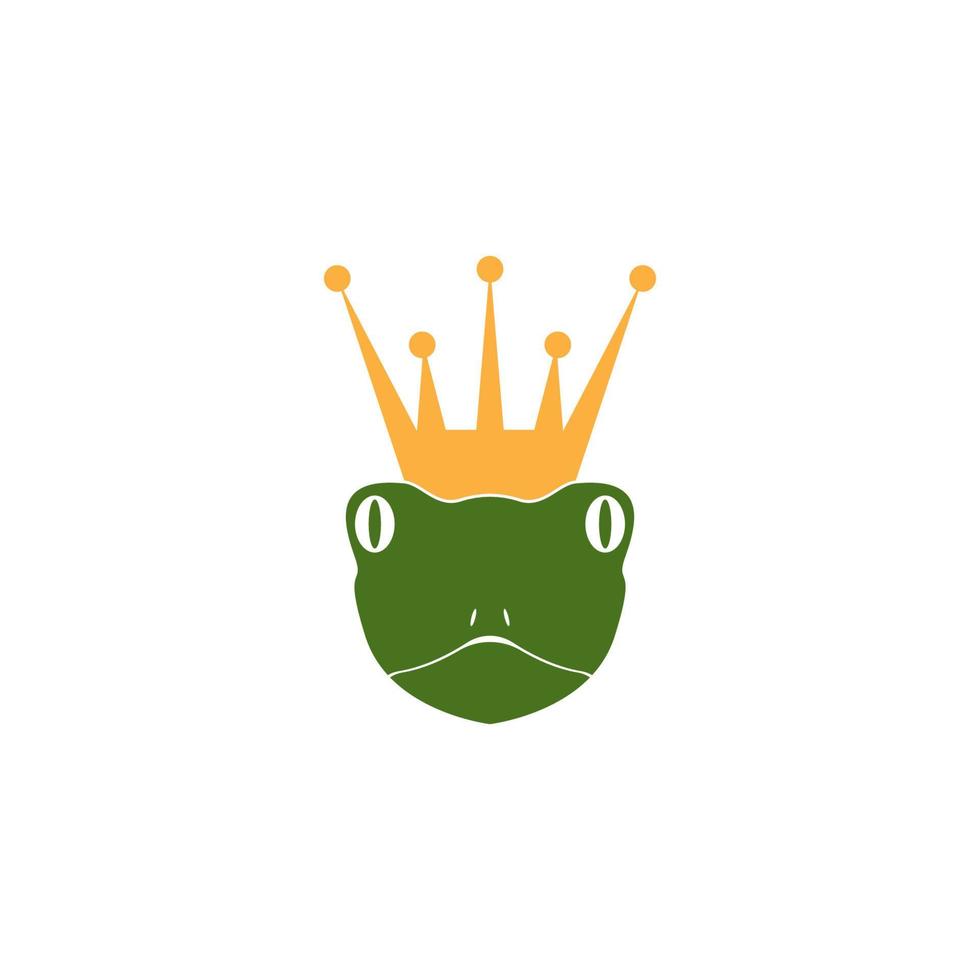 Green frog icon and symbol vector illustration