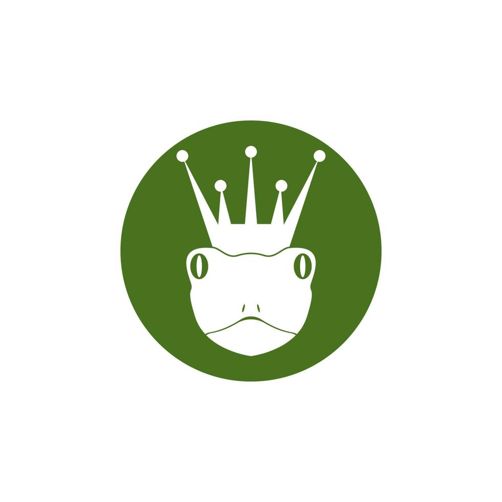 Green frog icon and symbol vector illustration