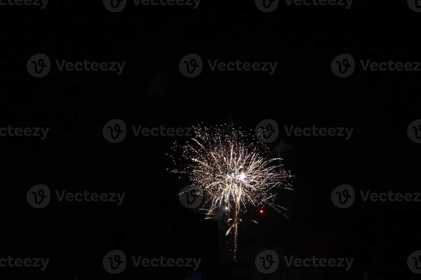 Colorful fireworks on the black sky photo