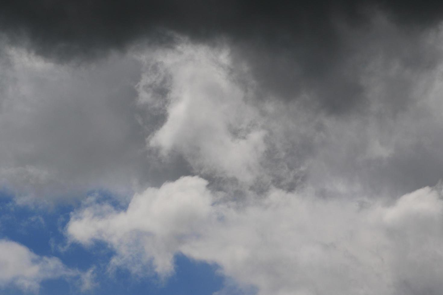 Stormy weather and dark clouds photo