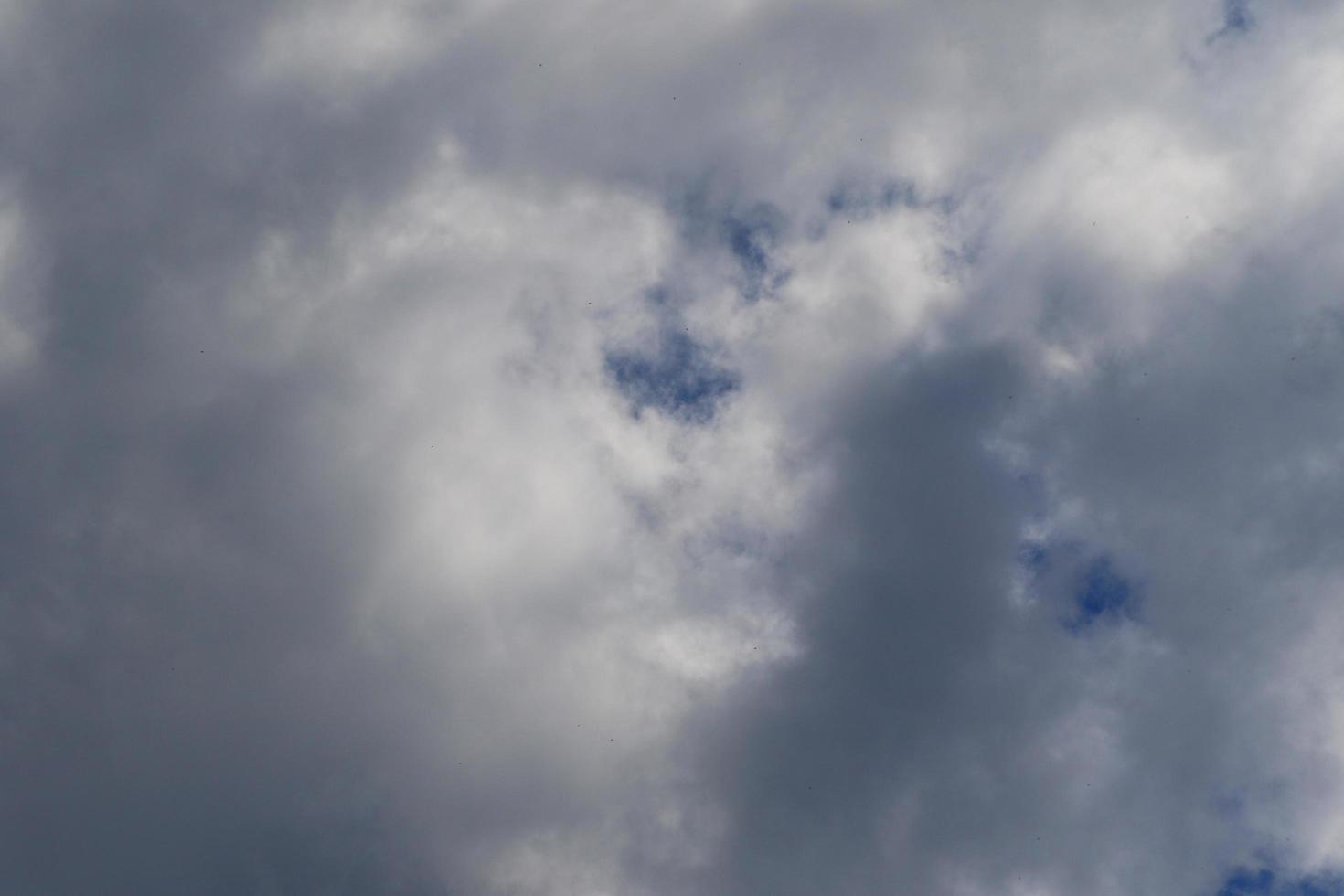 Stormy weather and dark clouds photo