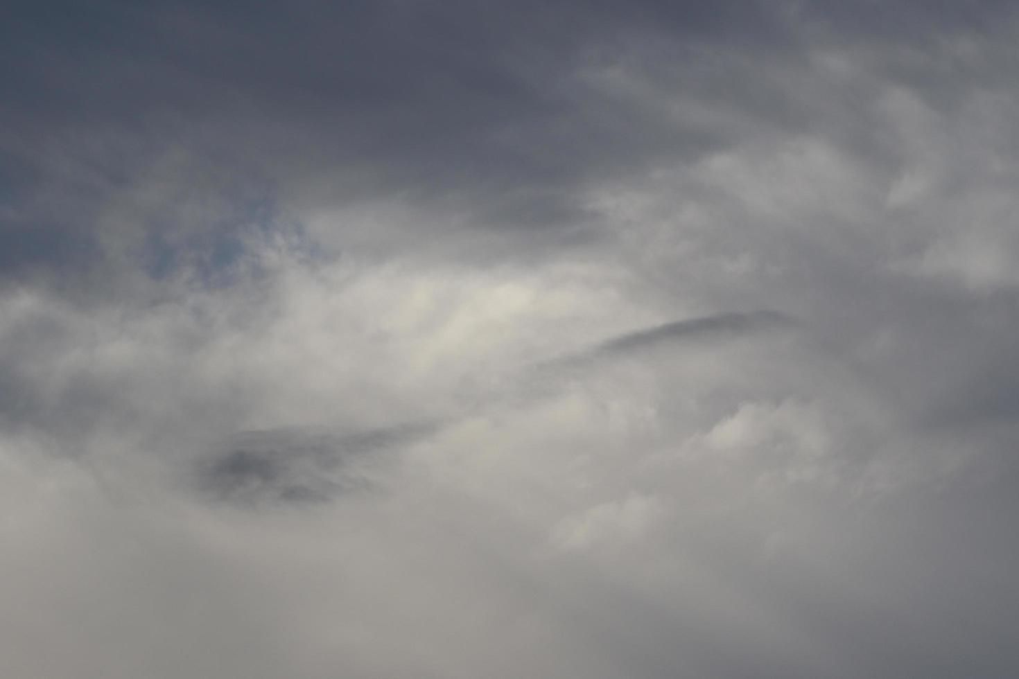 Stormy weather and dark clouds photo