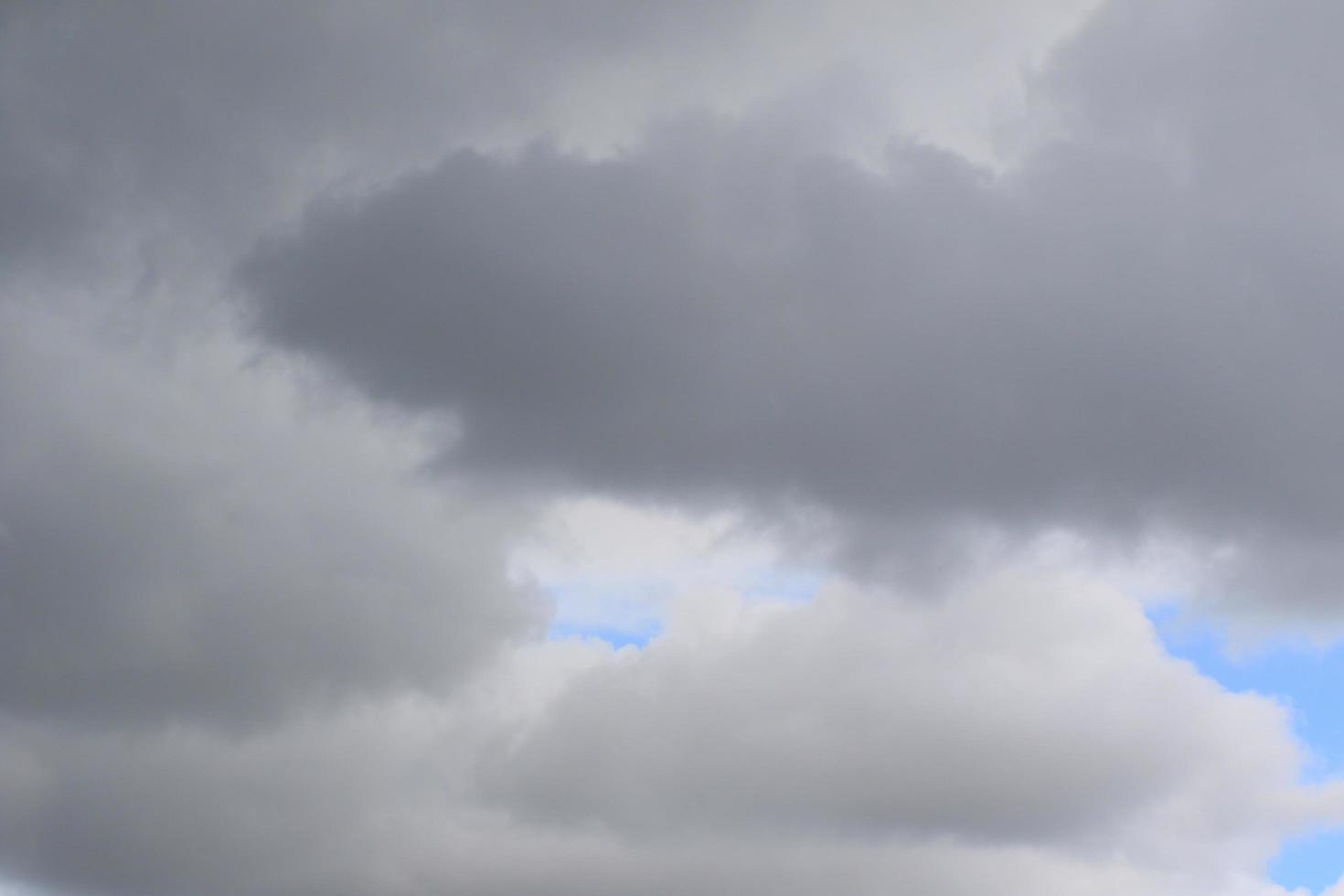 Stormy weather and dark clouds photo