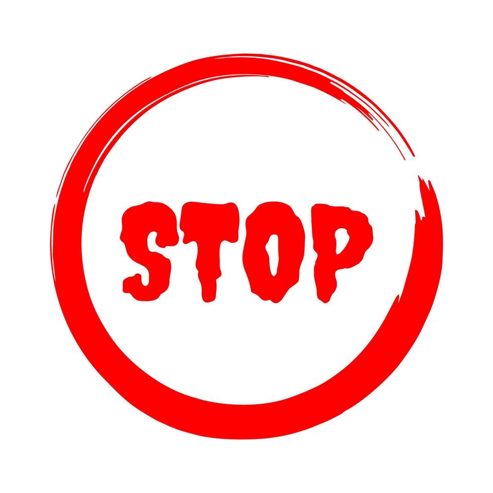 Stop sign icon symbol red design vector illustration