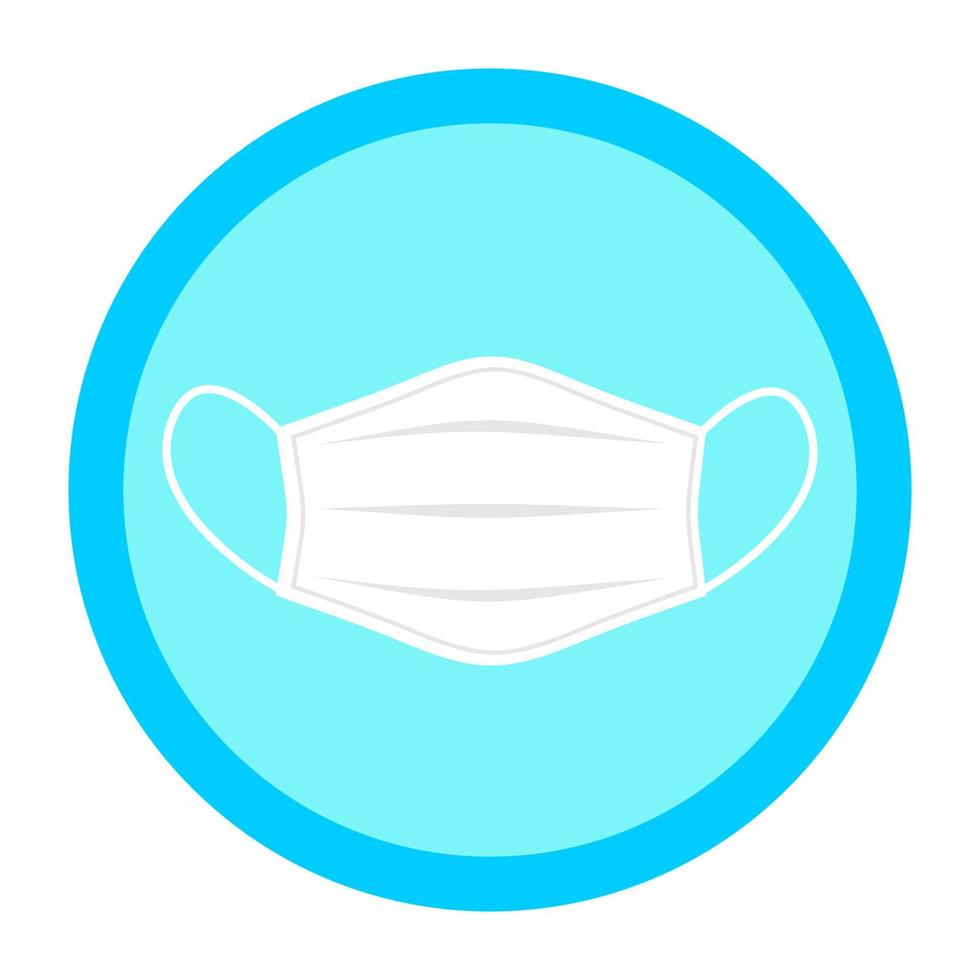 Mask icon sign symbol, masks required design vector illustration