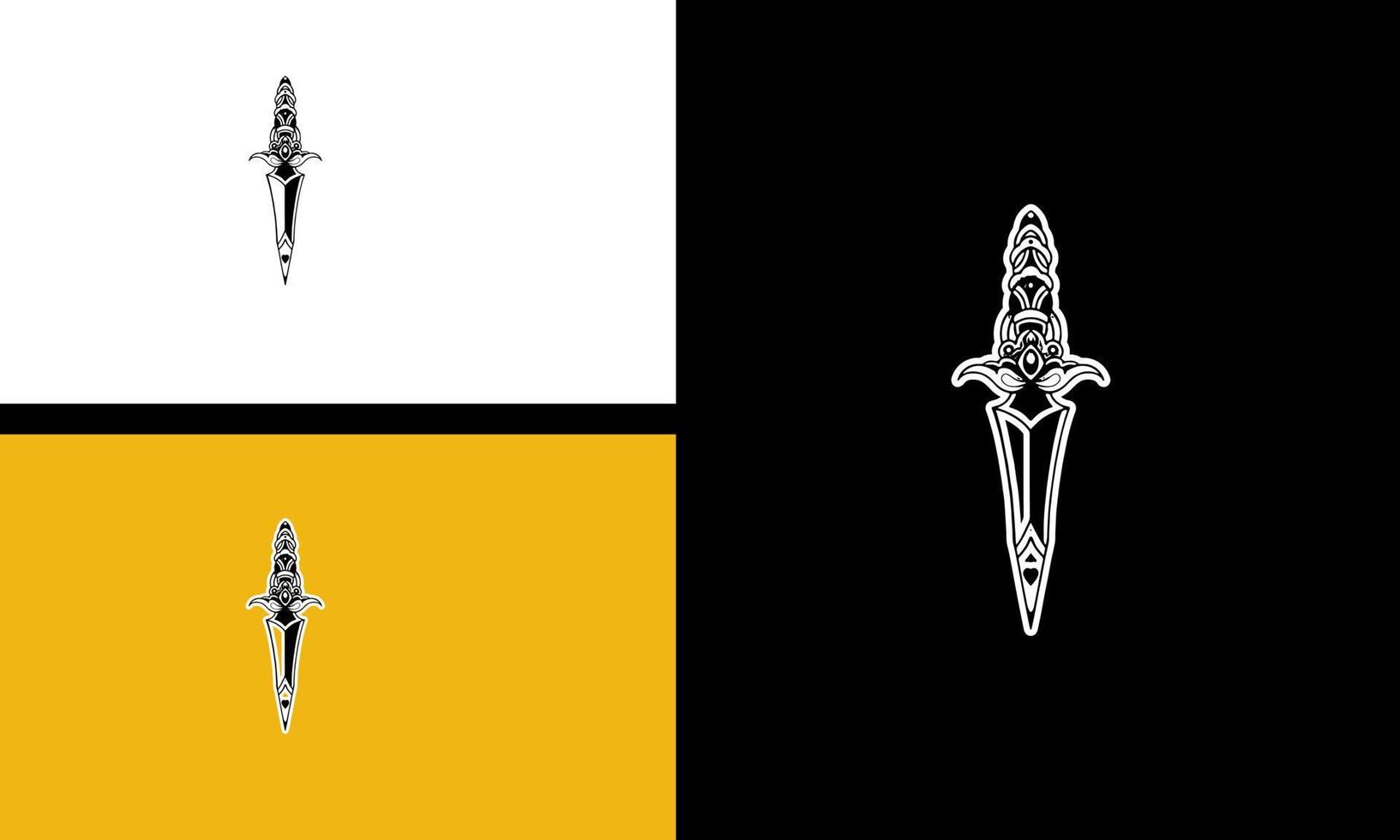 knife sharp vector illustration outline design