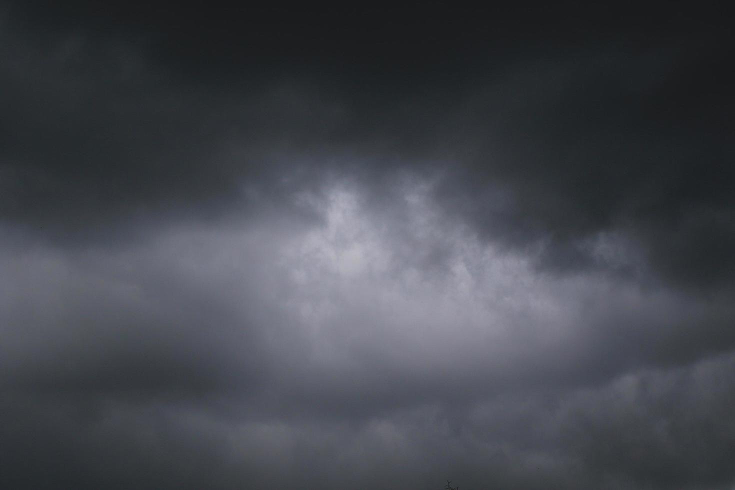 Stormy weather and dark clouds photo