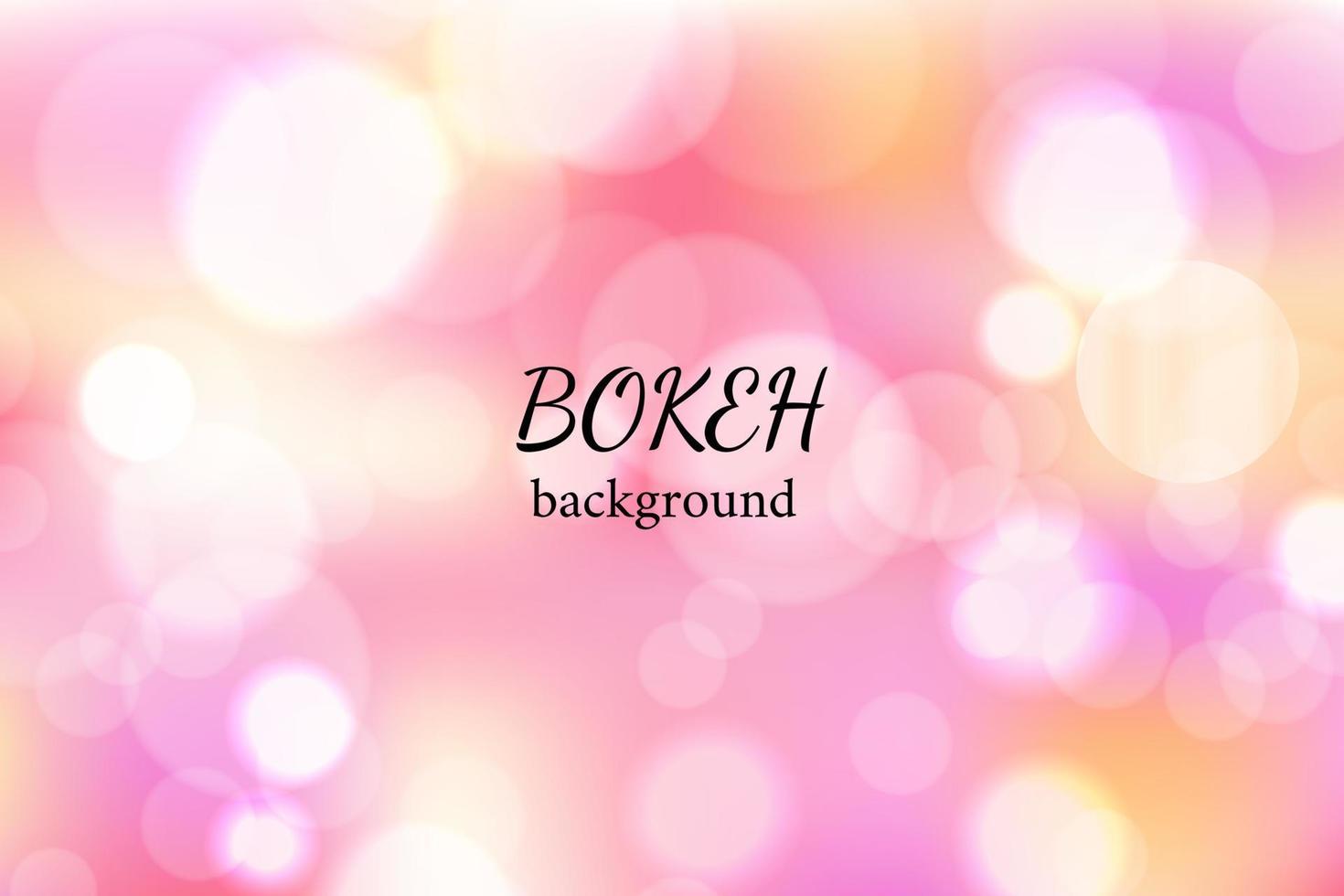 Abstract bokeh fairy light vector background