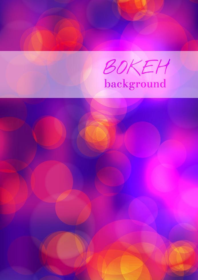 Bokeh abstracto antecedentes vectoriales vector