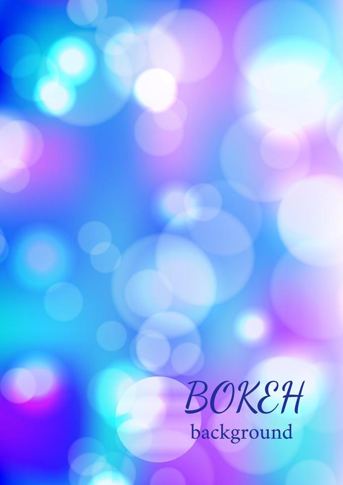 fondo de vector de luz de hadas de bokeh abstracto