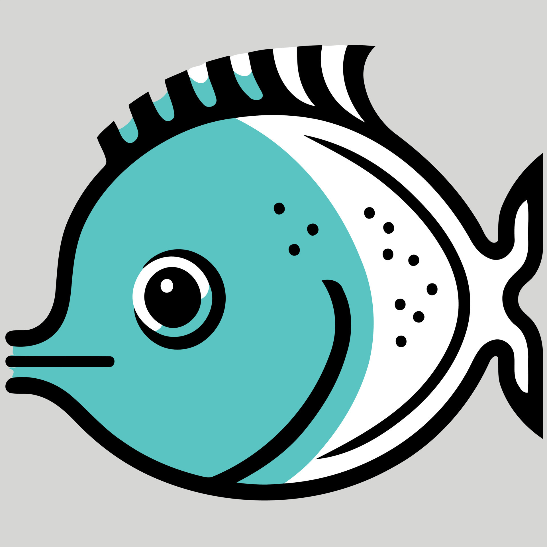 Fish aquatic animal 18847720 Vector Art at Vecteezy