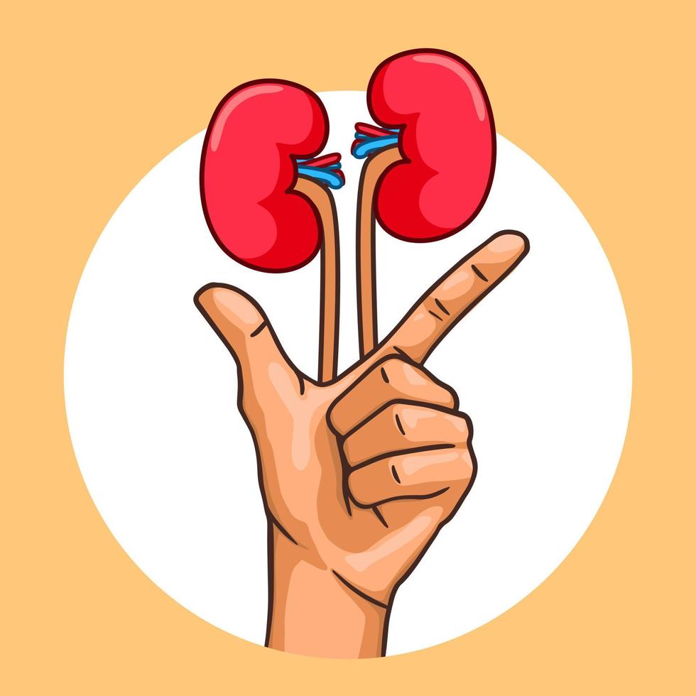 diseño de carteles del día mundial del riñón. Concientización sobre el cuidado de la salud en urología. salud renal para todos vector