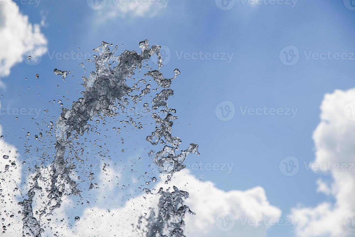 water splash in the sky photo