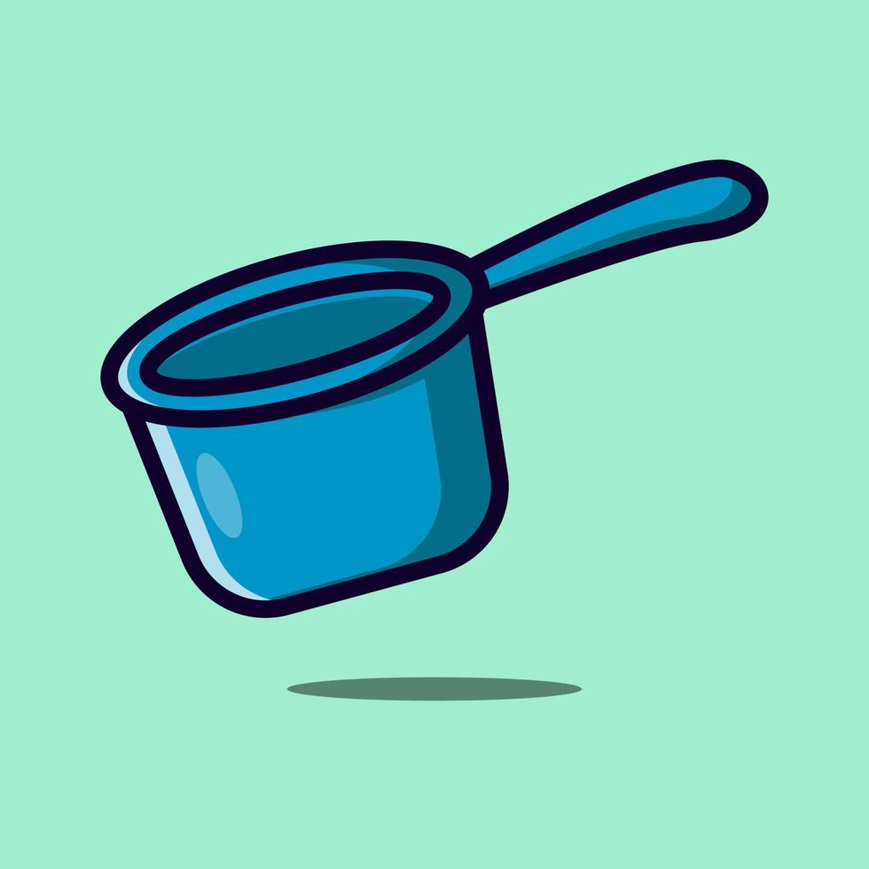 Water dipper vector icon illustration. Bathroom object concept isolated vector. Flat design style