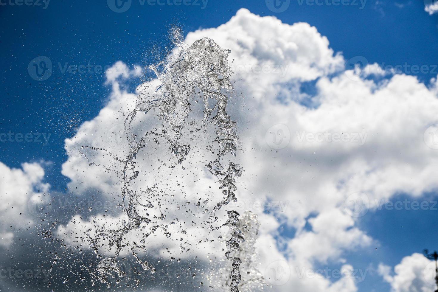 water splash in the sky photo