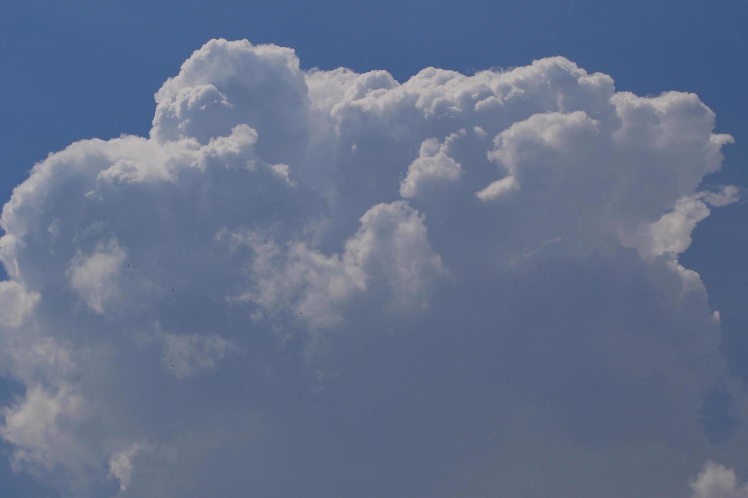 cielo azul claro y nubes blancas foto