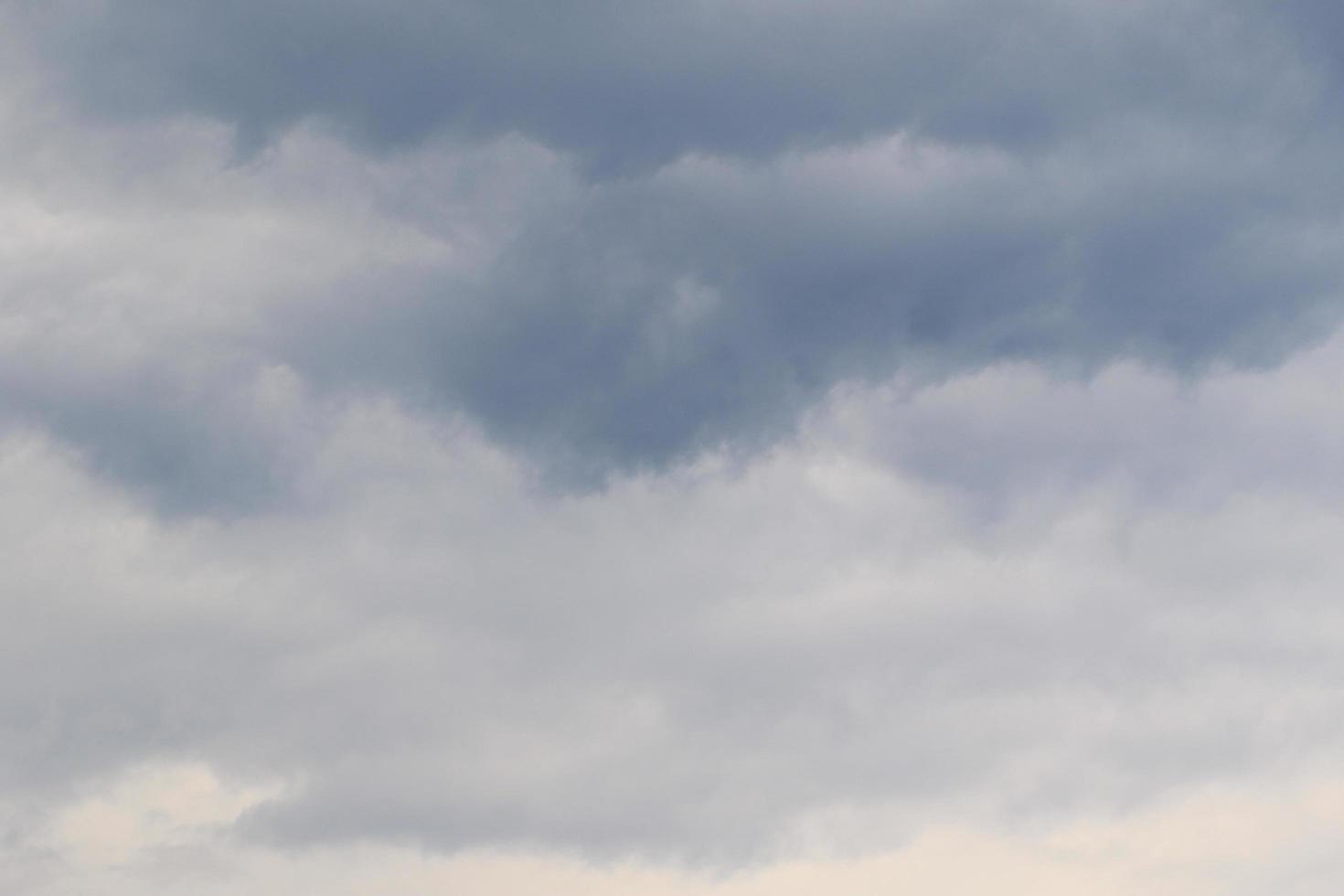 Stormy weather and dark clouds photo
