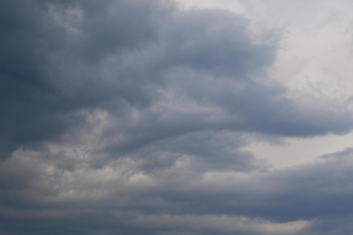 Stormy weather and dark clouds photo