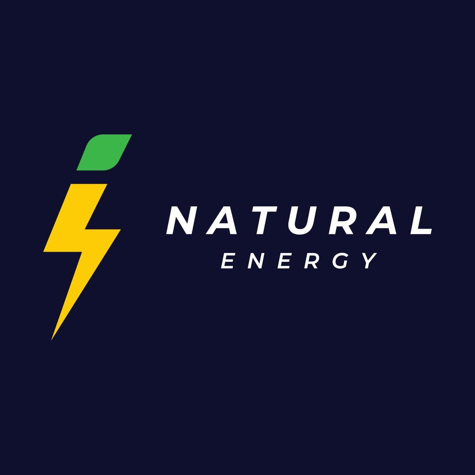 Plantilla creativa de logotipo de relámpago o flash de energía eléctrica o natural,creativo,símbolo de rayo.logotipo para electricidad, negocios y empresa. vector