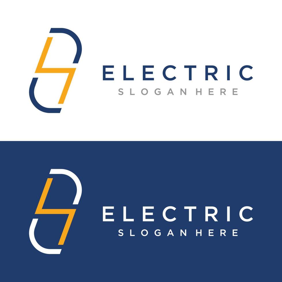 Plantilla creativa de logotipo de relámpago o flash de energía eléctrica o natural,creativo,símbolo de rayo.logotipo para electricidad, negocios y empresa. vector