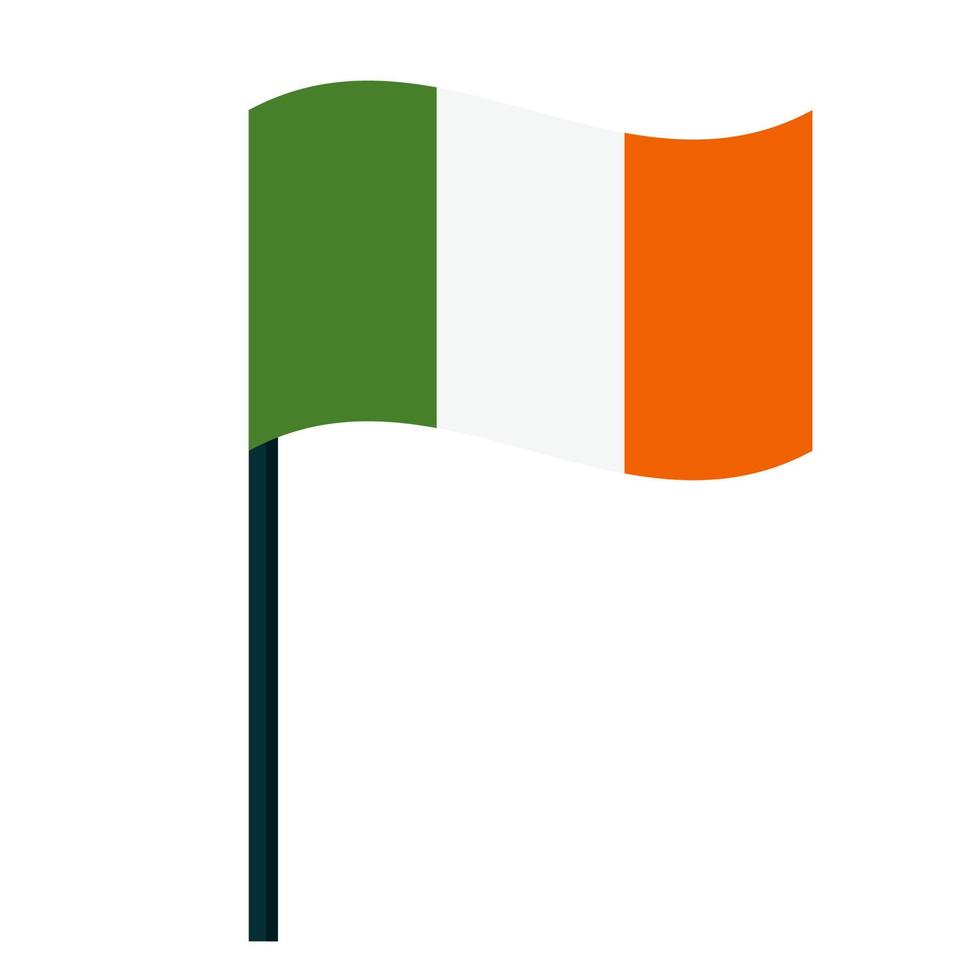 irish flag illustration vector