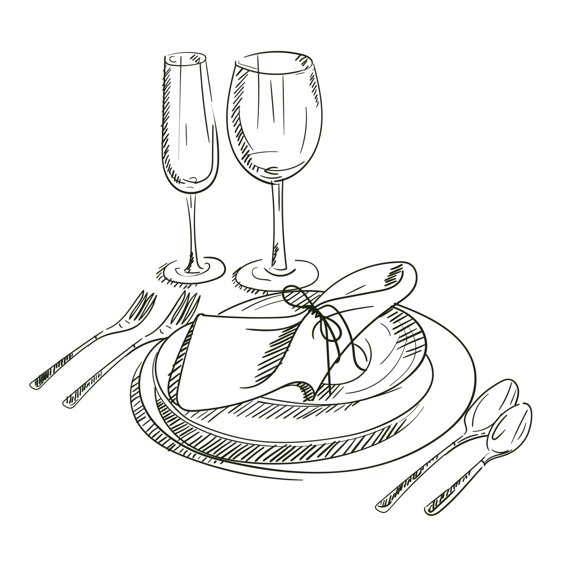 Broken plate sketch Royalty Free Vector Image - VectorStock