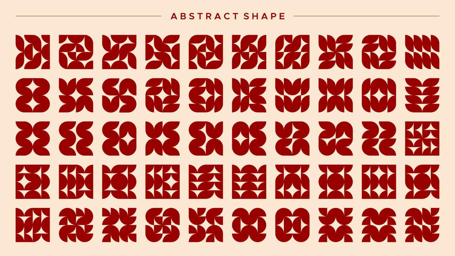 Collection of basic pattern design template. Abstract basic pattern design. vector