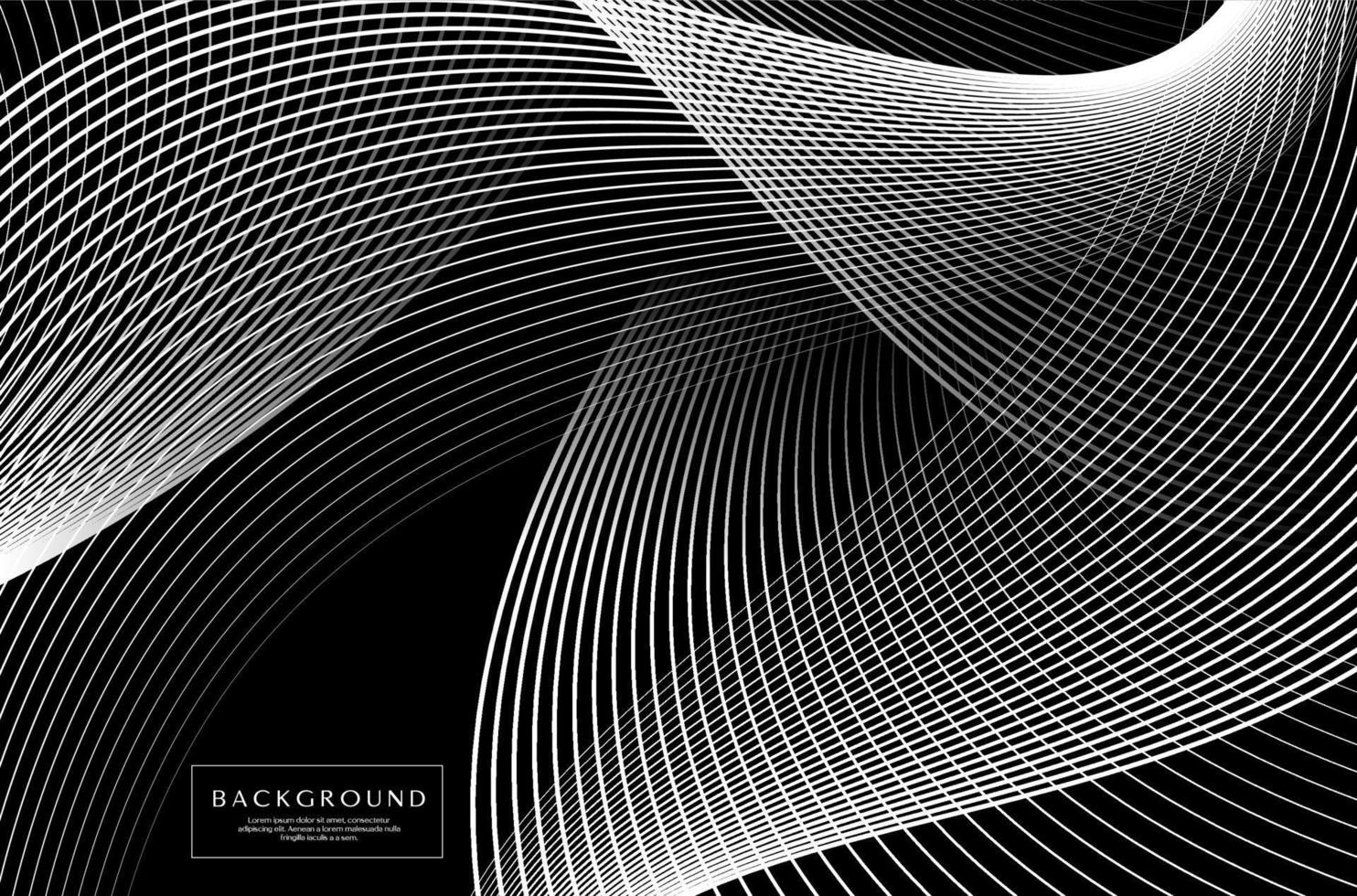 Blended line abstract background. Line art technology abstract background. vector