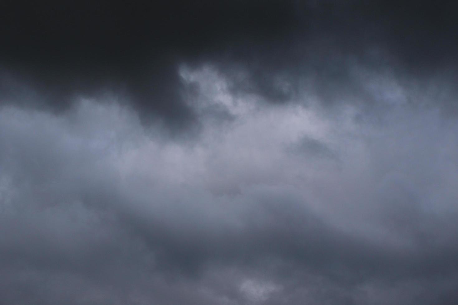 Stormy weather and dark clouds photo