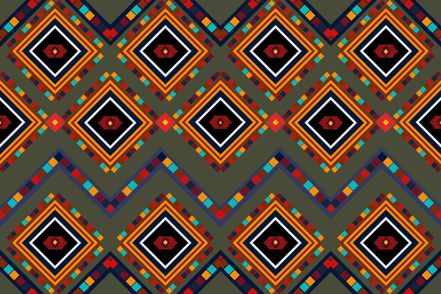 ethnic geometric seamless pattern vector. African Arab American Aztec motif pattern. vector elements designed for background, wallpaper, print, wrapping,tile, fabric patern. vector pattern.