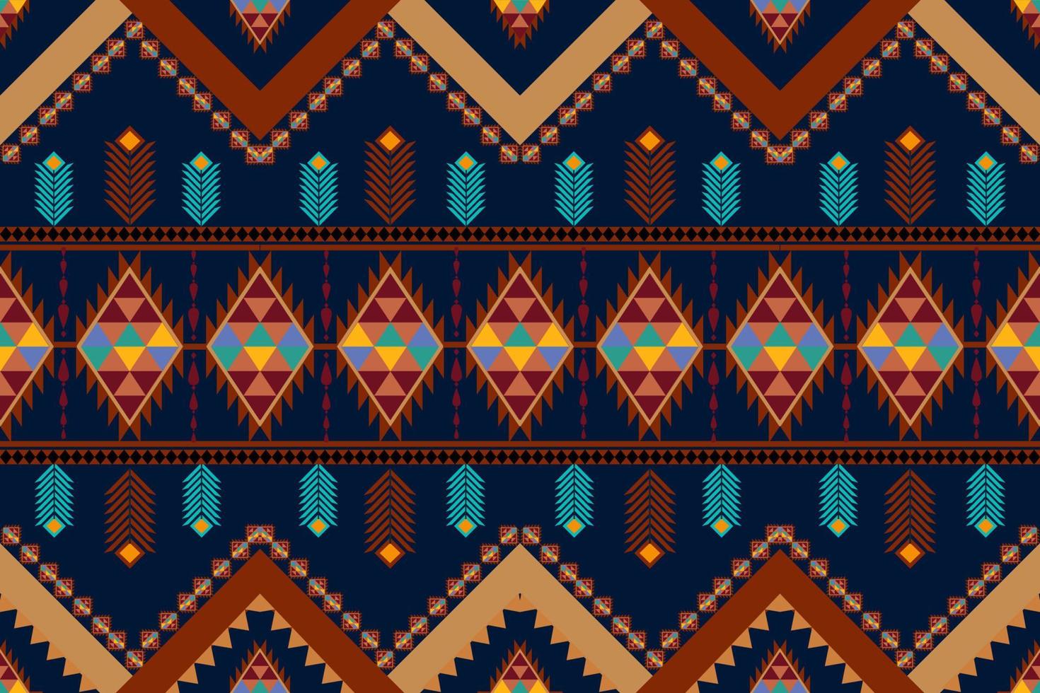 ethnic geometric seamless pattern vector. African Arab American Aztec motif pattern. vector elements designed for background, wallpaper, print, wrapping,tile, fabric patern. vector pattern.