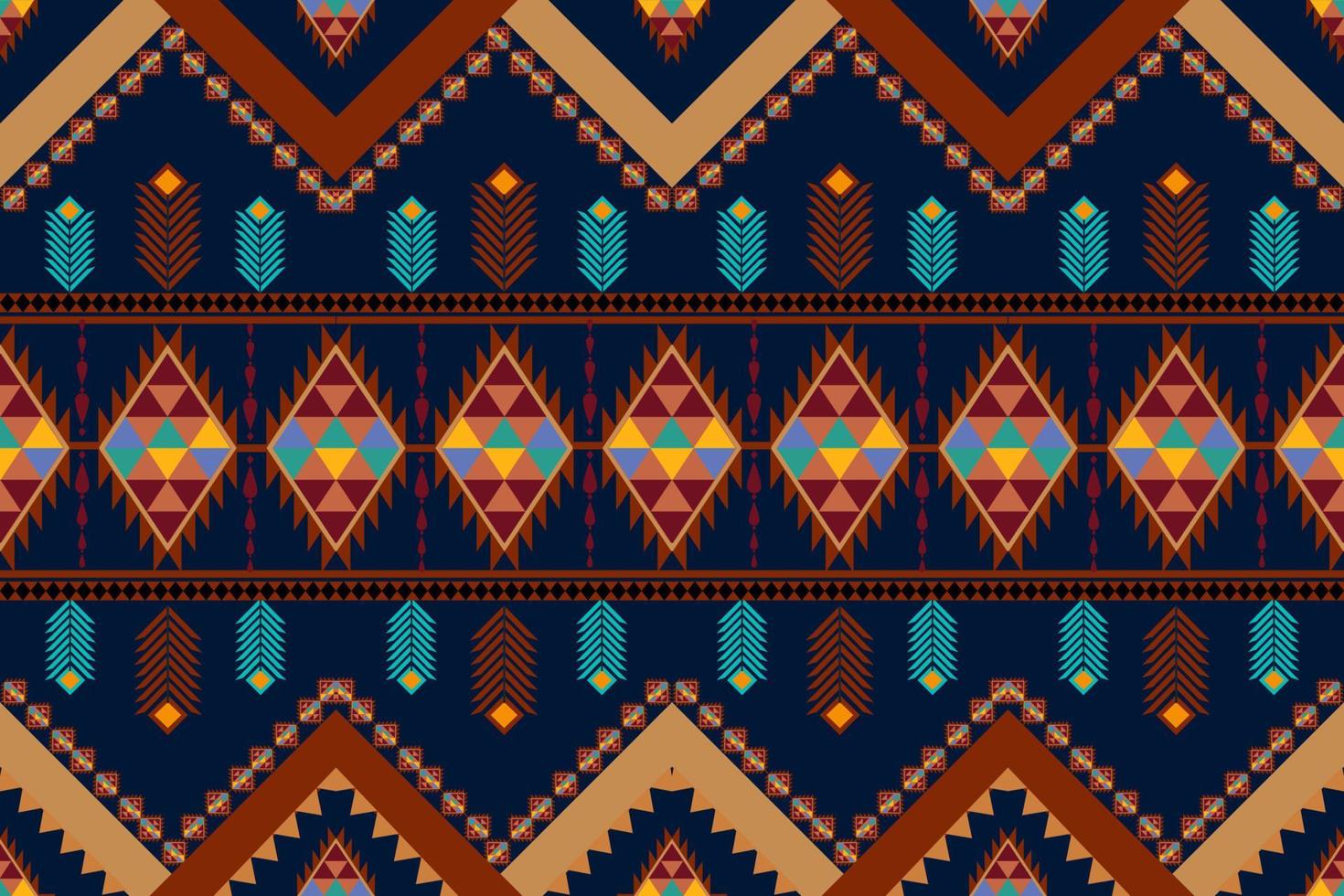 ethnic geometric seamless pattern vector. African Arab American Aztec motif pattern. vector elements designed for background, wallpaper, print, wrapping,tile, fabric patern. vector pattern.