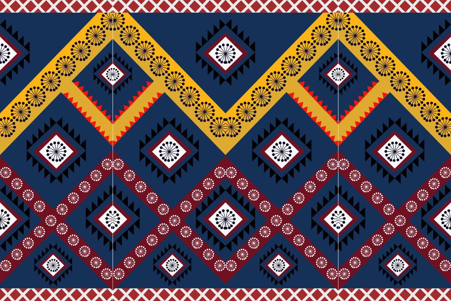 ethnic geometric seamless pattern vector. African Arab American Aztec motif pattern. vector elements designed for background, wallpaper, print, wrapping,tile, fabric patern. vector pattern.