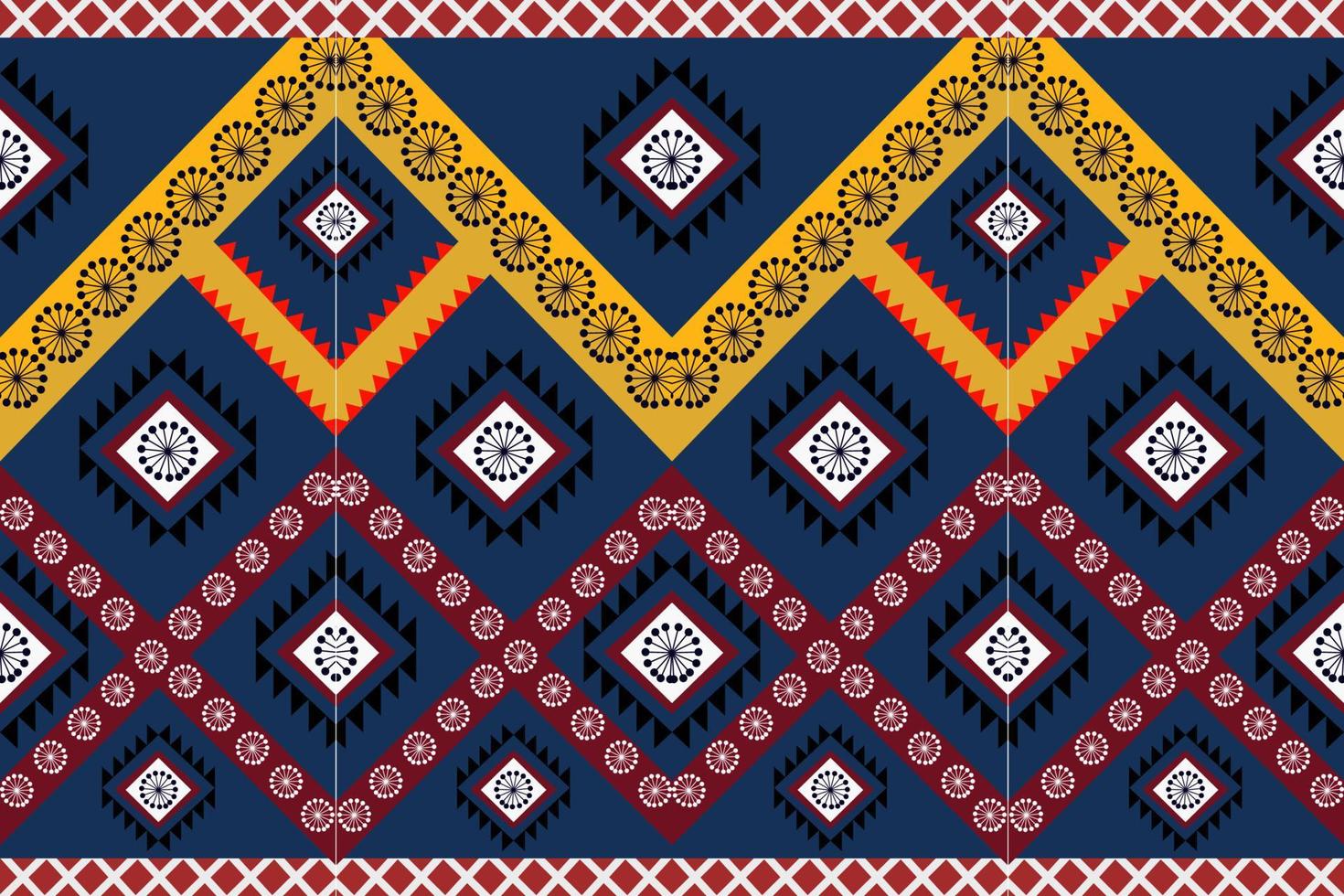 ethnic geometric seamless pattern vector. African Arab American Aztec motif pattern. vector elements designed for background, wallpaper, print, wrapping,tile, fabric patern. vector pattern.