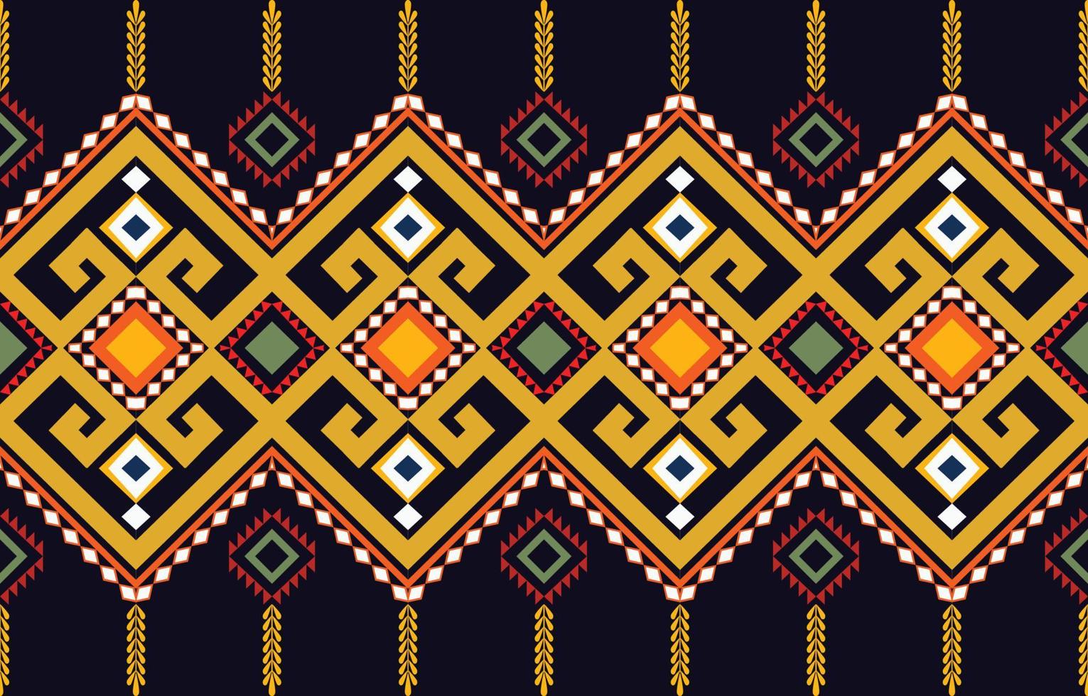 ethnic geometric seamless pattern vector. African Arab American Aztec motif pattern. vector elements designed for background, wallpaper, print, wrapping,tile, fabric patern. vector pattern.