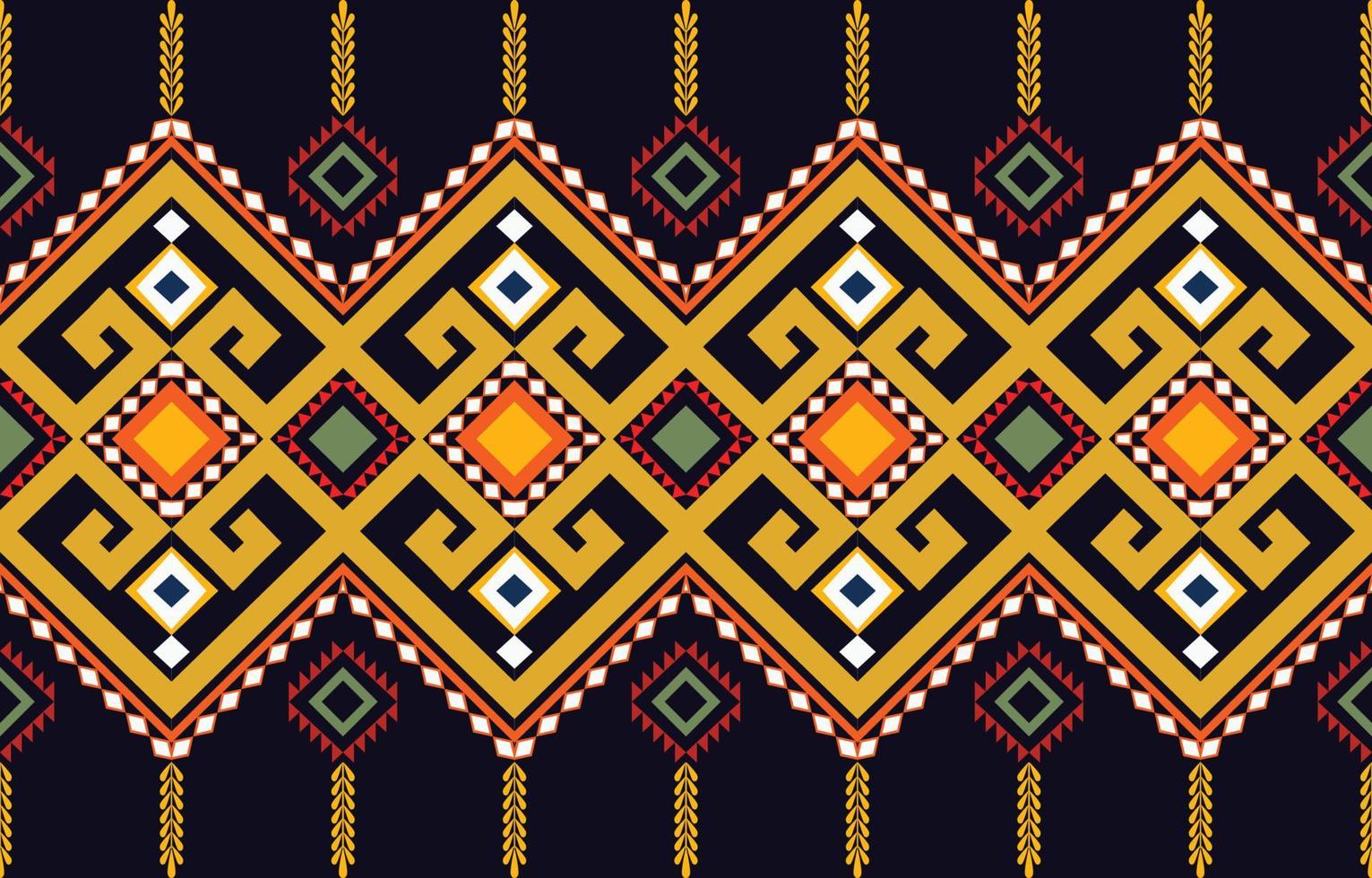 ethnic geometric seamless pattern vector. African Arab American Aztec motif pattern. vector elements designed for background, wallpaper, print, wrapping,tile, fabric patern. vector pattern.