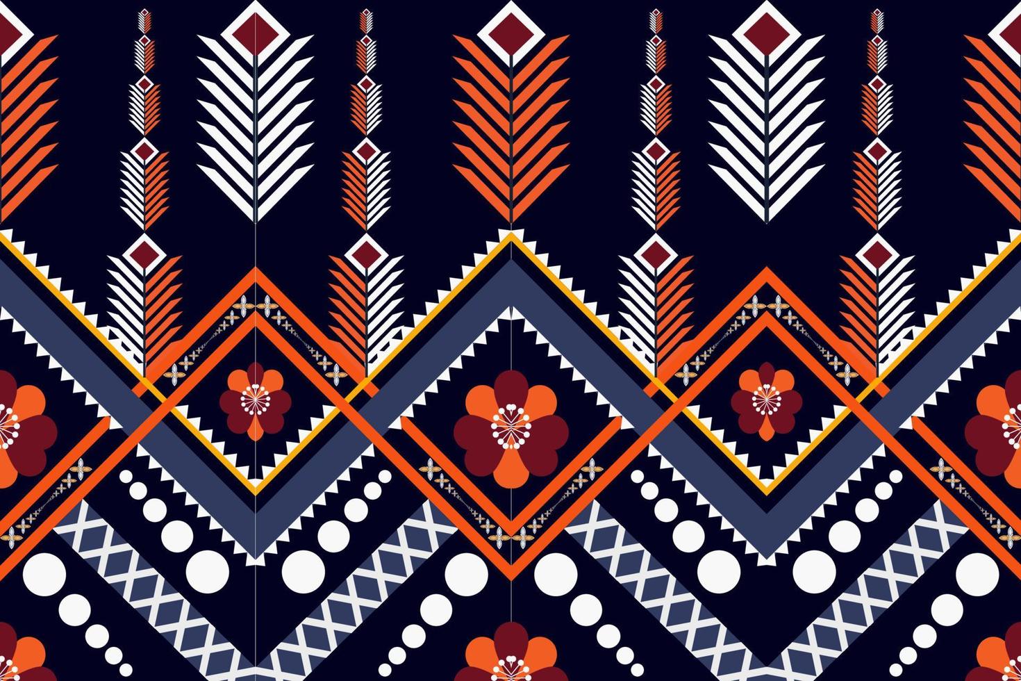 ethnic geometric seamless pattern vector. African Arab American Aztec motif pattern. vector elements designed for background, wallpaper, print, wrapping,tile, fabric patern. vector pattern.