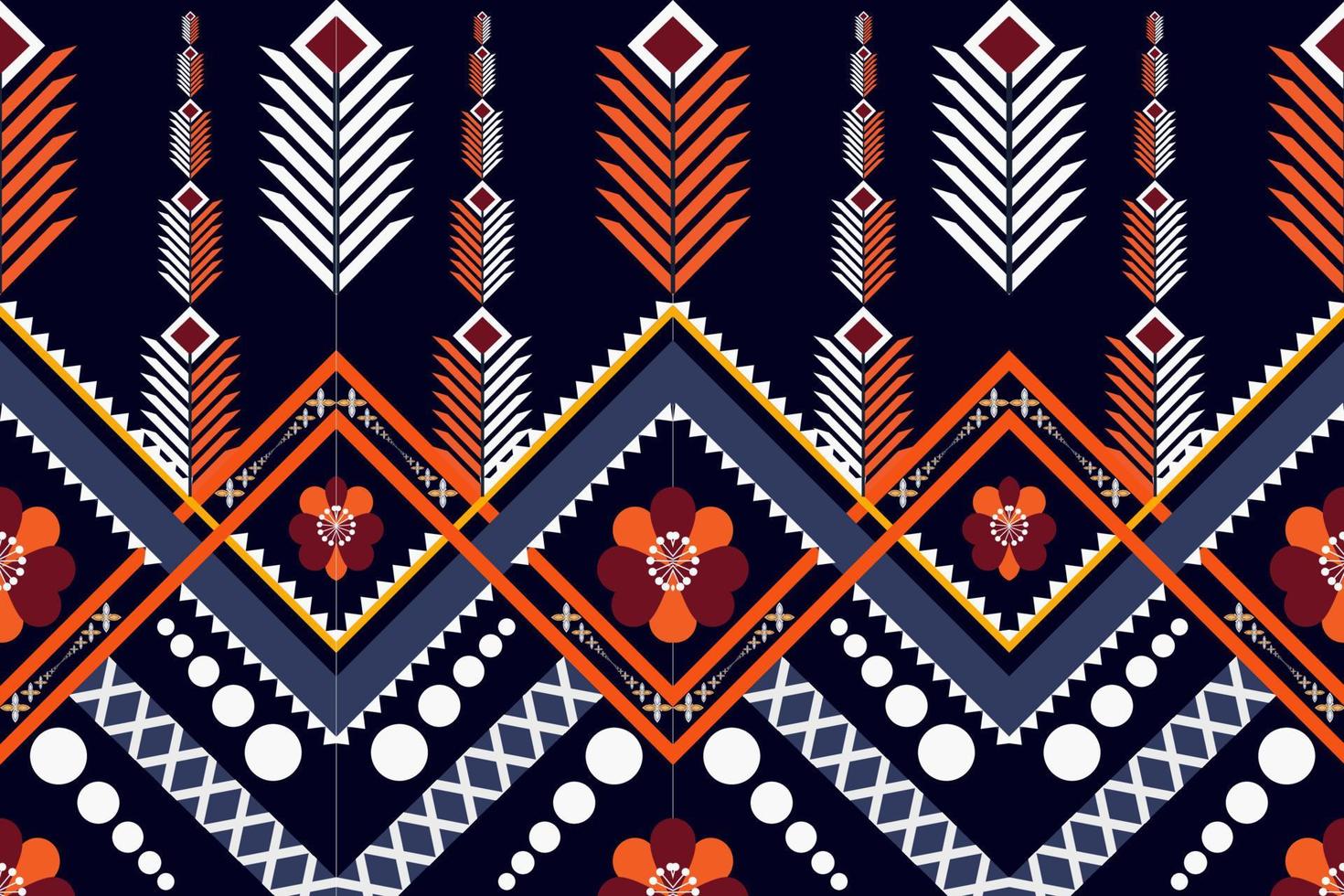 ethnic geometric seamless pattern vector. African Arab American Aztec motif pattern. vector elements designed for background, wallpaper, print, wrapping,tile, fabric patern. vector pattern.