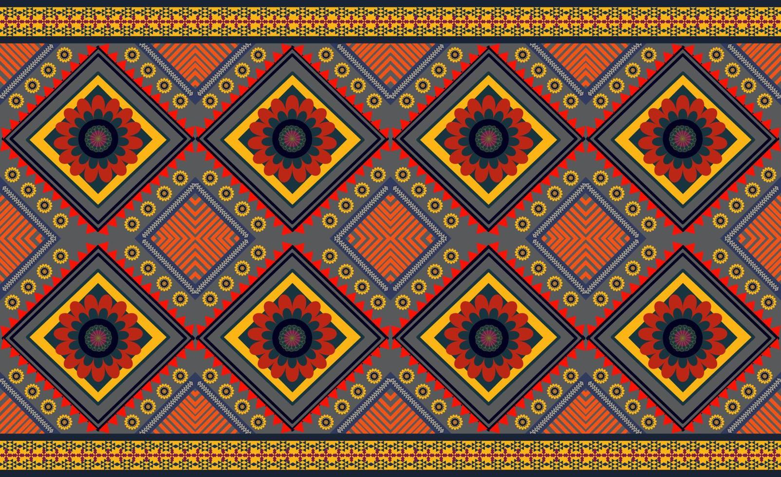 ethnic geometric seamless pattern vector. African Arab American Aztec motif pattern. vector elements designed for background, wallpaper, print, wrapping,tile, fabric patern. vector pattern.