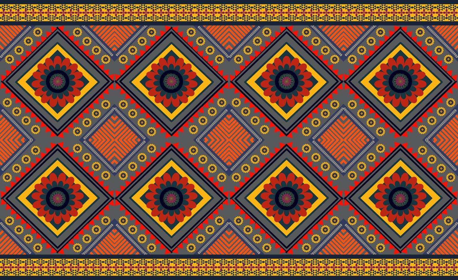 ethnic geometric seamless pattern vector. African Arab American Aztec motif pattern. vector elements designed for background, wallpaper, print, wrapping,tile, fabric patern. vector pattern.