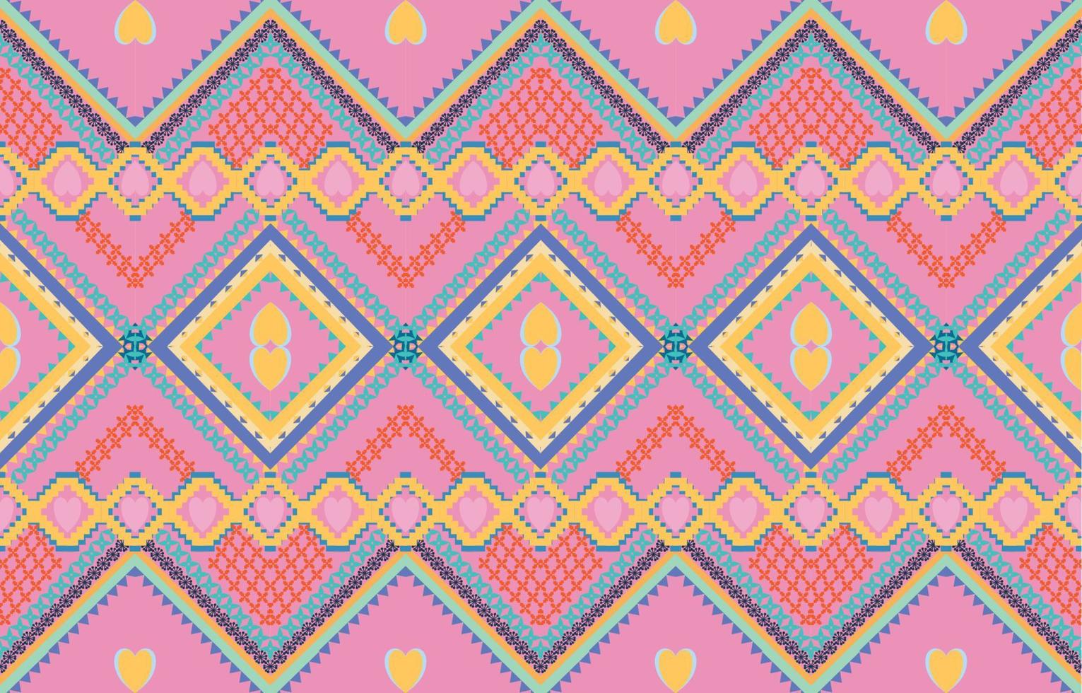 ethnic geometric seamless pattern vector. African Arab American Aztec motif pattern. vector elements designed for background, wallpaper, print, wrapping,tile, fabric patern. vector pattern.