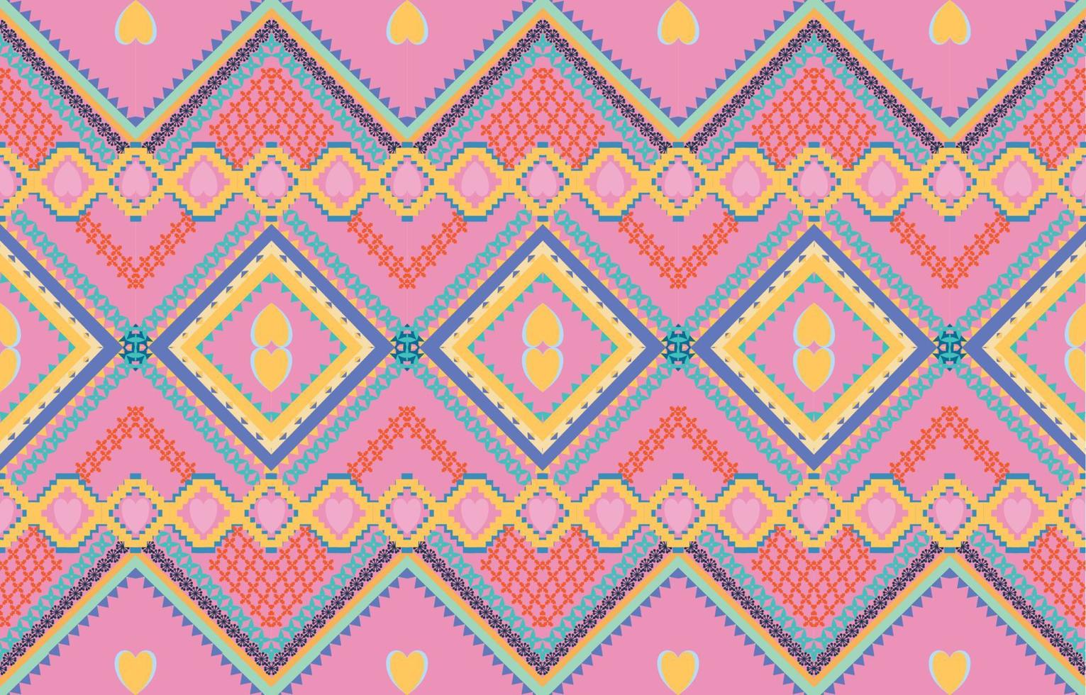 ethnic geometric seamless pattern vector. African Arab American Aztec motif pattern. vector elements designed for background, wallpaper, print, wrapping,tile, fabric patern. vector pattern.