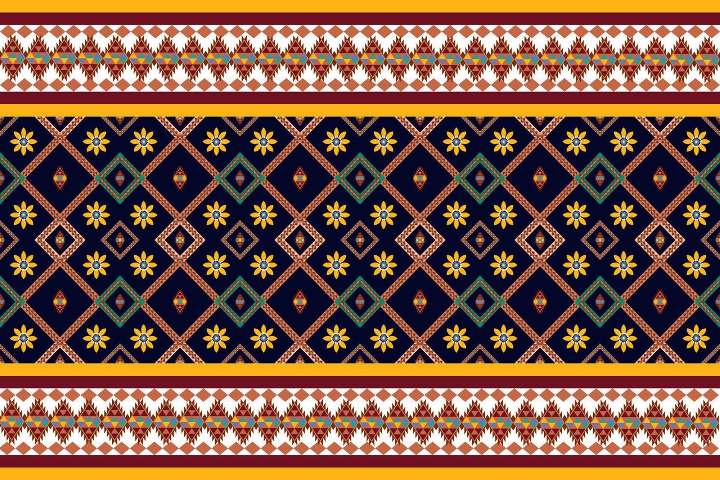 ethnic geometric seamless pattern vector. African Arab American Aztec motif pattern. vector elements designed for background, wallpaper, print, wrapping,tile, fabric patern. vector pattern.