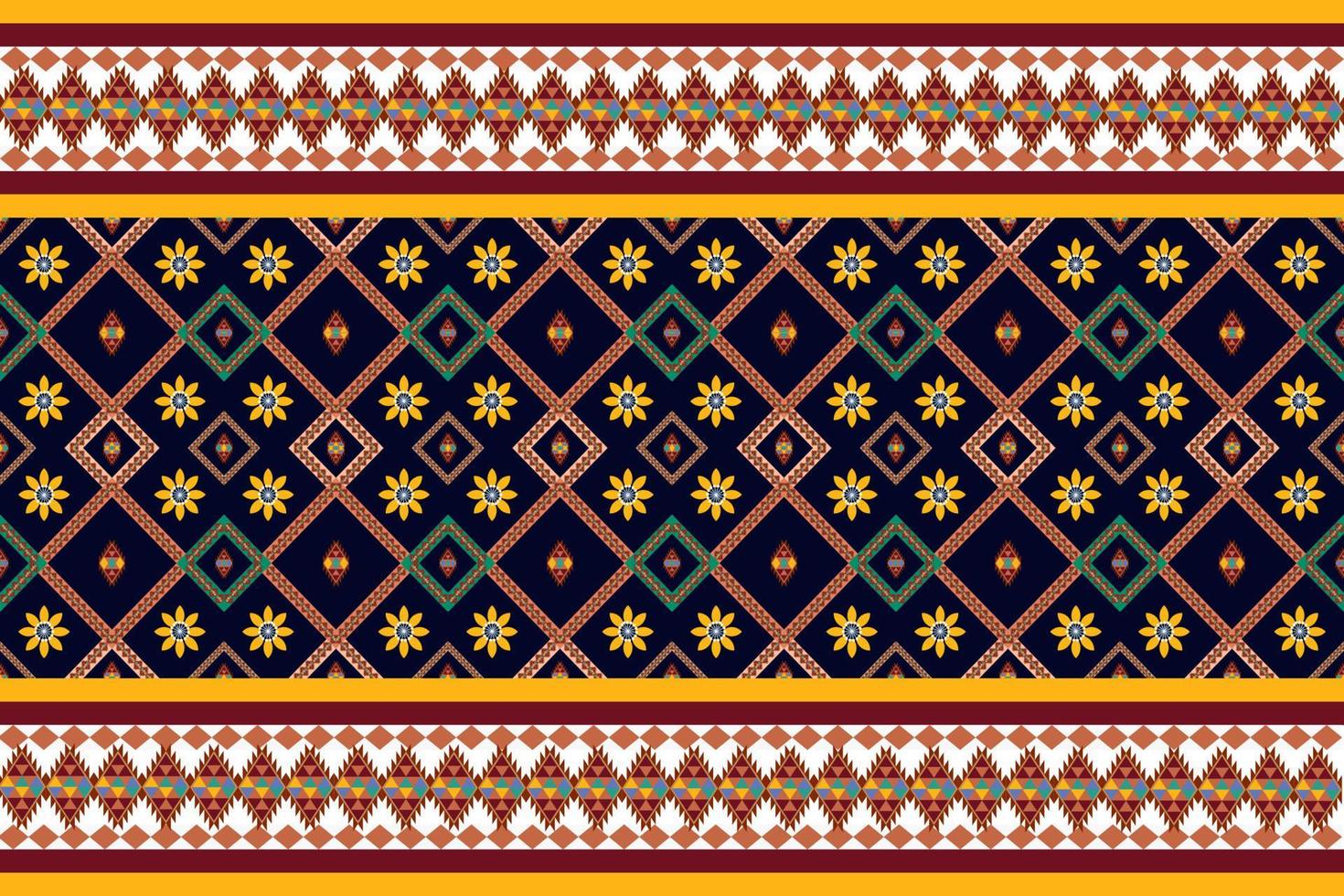 ethnic geometric seamless pattern vector. African Arab American Aztec motif pattern. vector elements designed for background, wallpaper, print, wrapping,tile, fabric patern. vector pattern.